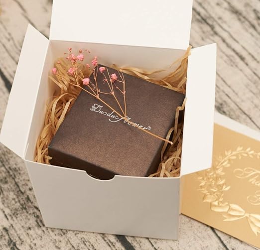 MESHA Small White Gift Boxes 4x4x4'' 10 Pack, Gift Boxes - Image 4