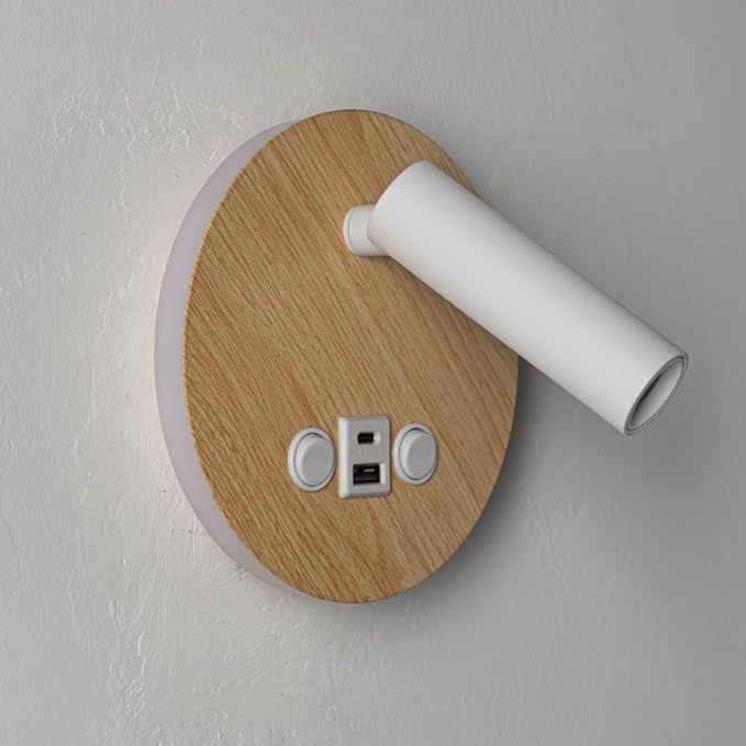2-Light led Wall Sconces for Bedroom, Wall lamp for Living Room, Wall Light by ATALUZ
