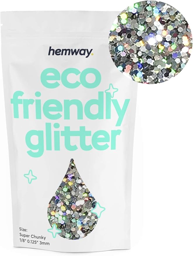 Hemway Biodegradable Glitter Eco Friendly - 100g/3.5oz Bio Cosmetic Safe - Image 2