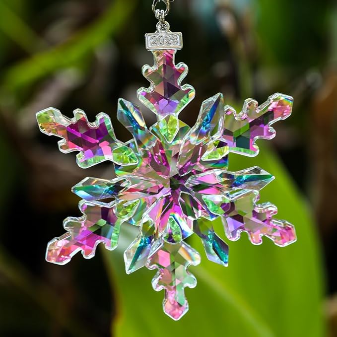 2024 Christmas Ornament Crystal Snowflake Ornaments Annual Edition Christmas by Maxistal