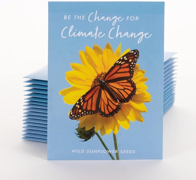 25 Earth Day Wild Sunflower Seed Packets by OfficialBentleySeedProducts