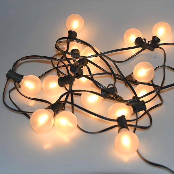 SUNSGNE 25Ft Outdoor Patio String Lights G40 - Image 6