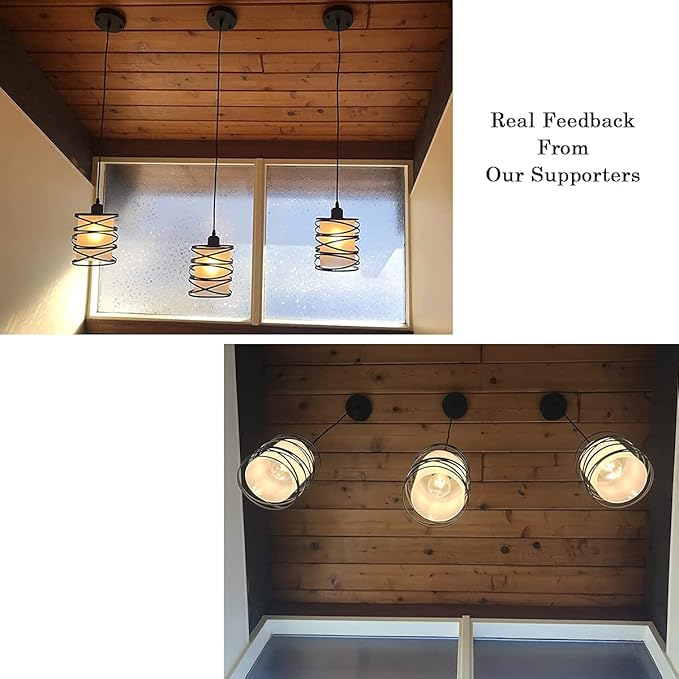 3-Pack Modern Mini Pendant Light Fixture Kitchen Island Pendant Lighting - Image 4