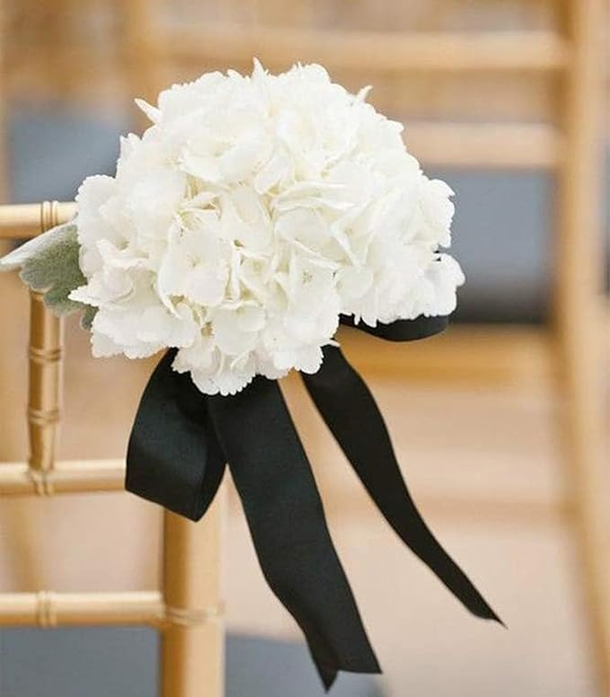 1-1/2 Inch Black Satin Ribbon 50 Yards Solid Fabric Ribbons - Image 4