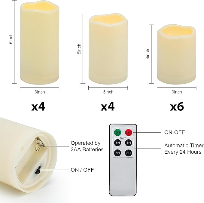Aignis 14pcs Flameless LED Candles Battery Operated - Image 6