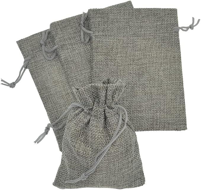 20pcs Burlap Bags with Drawstring, 2.7x3.5 Inch Jute Jewelry Gift Bags Bulk - Image 2