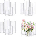 15pcs Glass Vase Cylinder Vases by Unknown