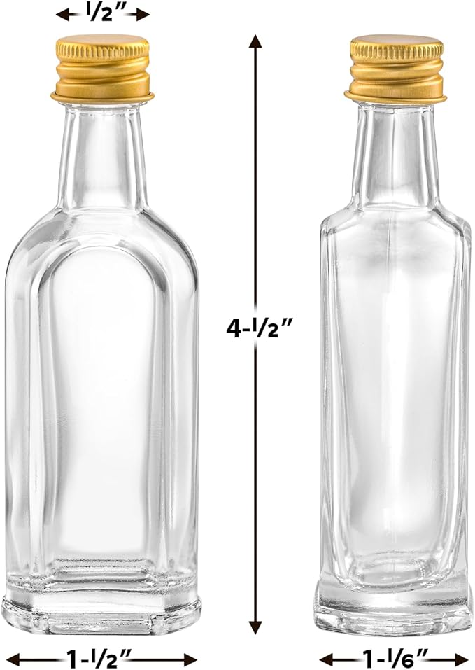 50 ml Mini Small Glass Bottles - Image 5