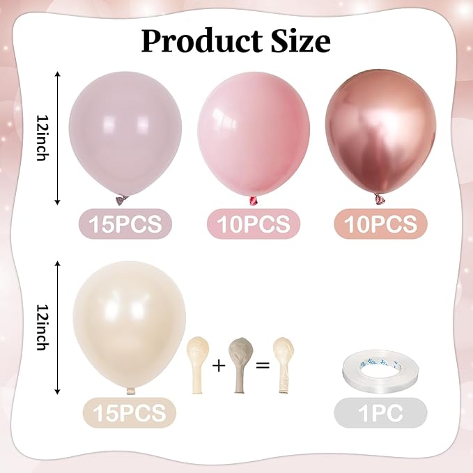 Dusty Pink Balloons - Image 2