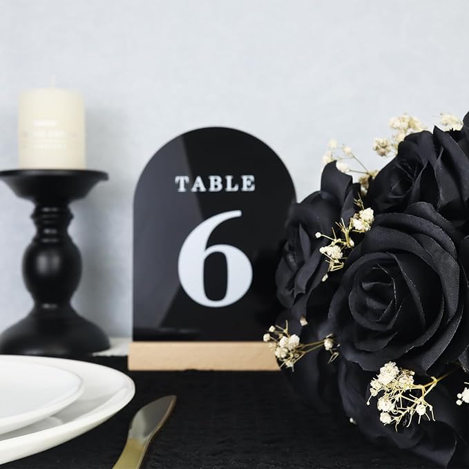 Wedding Table Numbers 1-15, Acrylic Arch Signs - Image 7