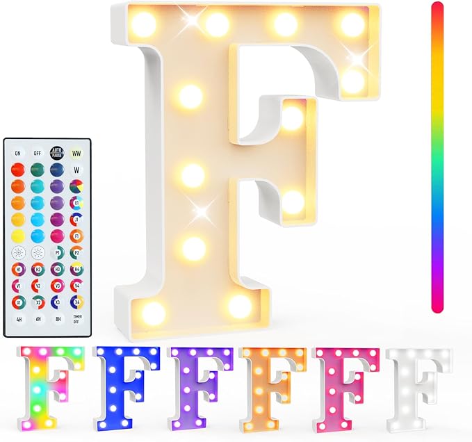 Pooqla Colorful Light Up Letters by Pooqla