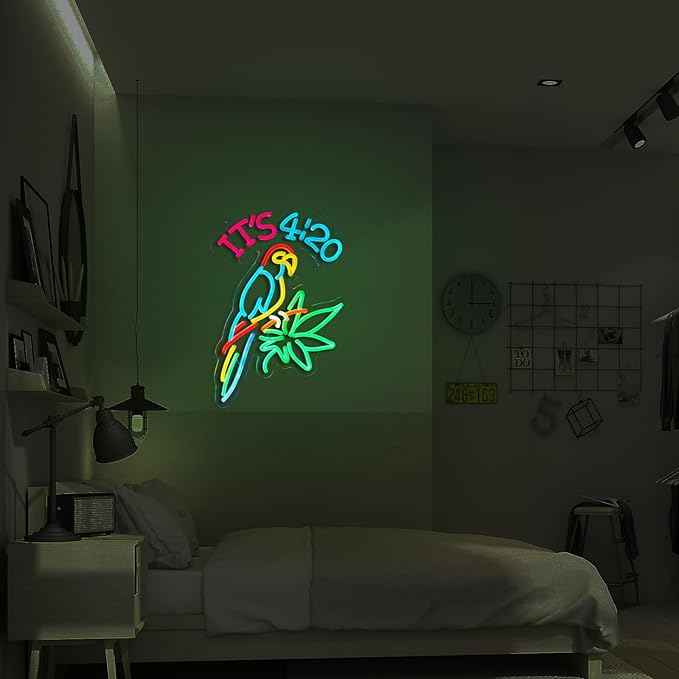 ORIXIAYE 420 Neon Sign Green Leaf Neon Signs - Image 6