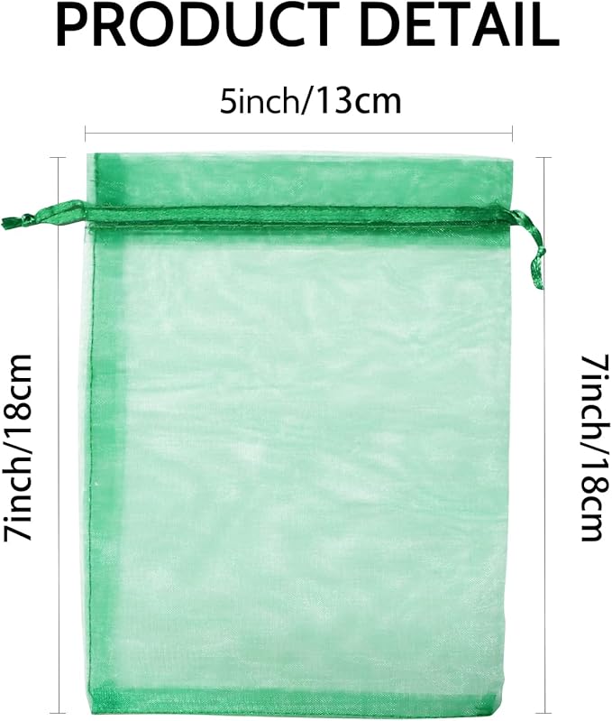 Wudygirl 100PCS 5X7 Inch Sheer Organza Bags - Image 5