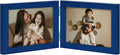 decorUhome Double 6x4 Picture Frame Horizontal, Engineered Wood Bifold Photo by decorUhome