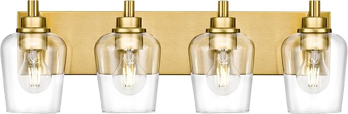 Bathroom Light Fixtures, 4-Light Modern Vanity Light by Metwet