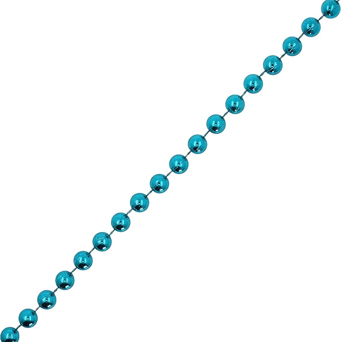 Mandala Crafts 6mm Faux Teal Pearl Beads Roll - Image 2
