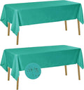 Fokitut 2 Pack Waterproof Rectangle Tablecloth, 60x120 Inch, Stain Resistant by BalsaCircle