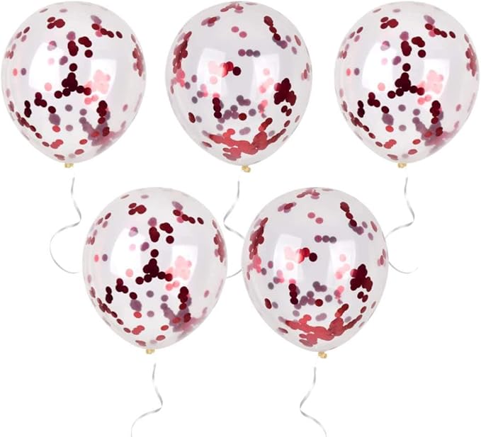 Red Confetti Balloons - Image 5