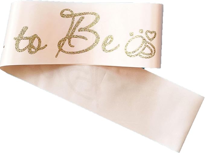 Rose Gold Bride to Be Sash for Bridal Shower Bachelorette Party Wedding Hen - Image 4