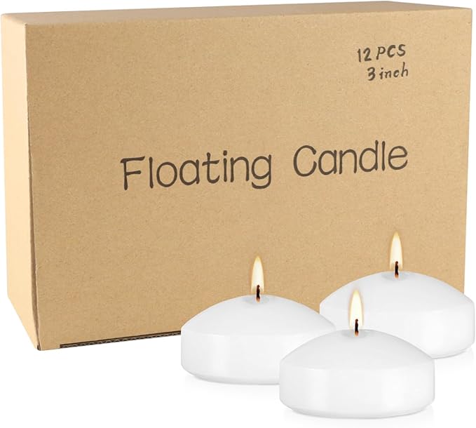12 Floating Candles, Smoke-Free and odorless, Burning continuously - Image 3