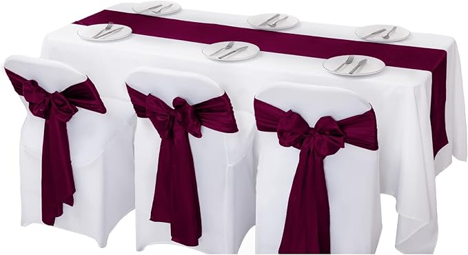 24Pack Table Runner 12 x 108 Inches Satin Silk Table Runner - Image 5