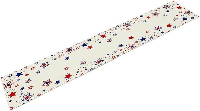 4th of July Table Runner, American Stars Patriotic Independence Day Table Runner - Image 7