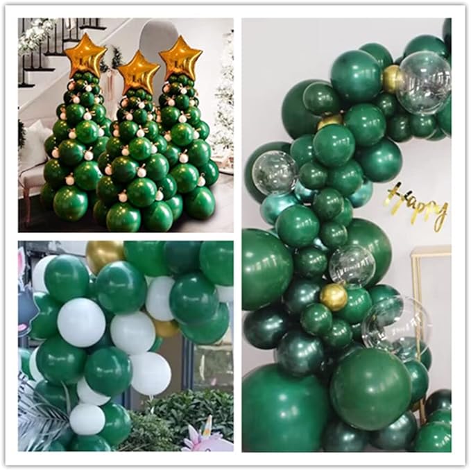 400 Pack Green Balloons 5 Inch Dark Green Latex Mini Small Balloon - Image 5