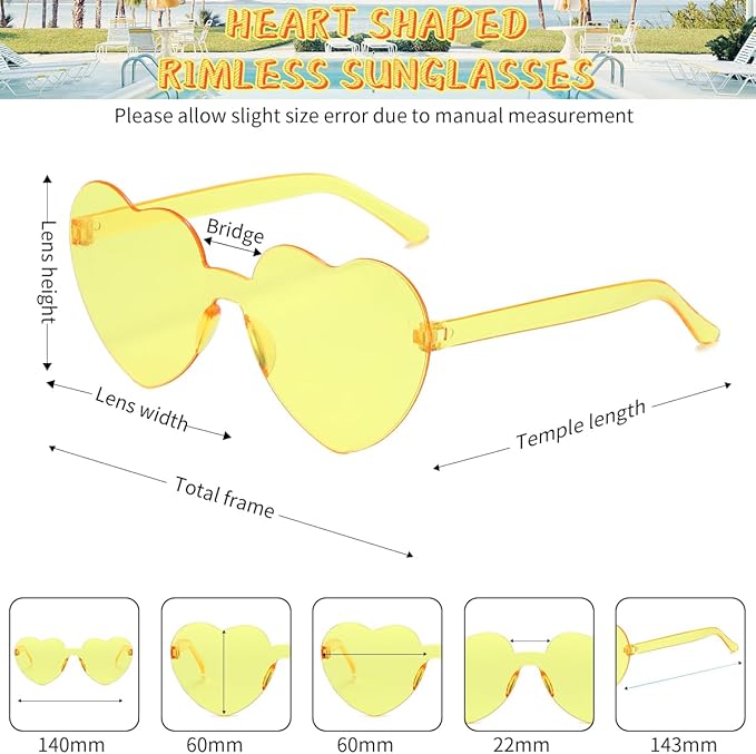 12/20/24 Pairs Heart Sunglasses - Image 2