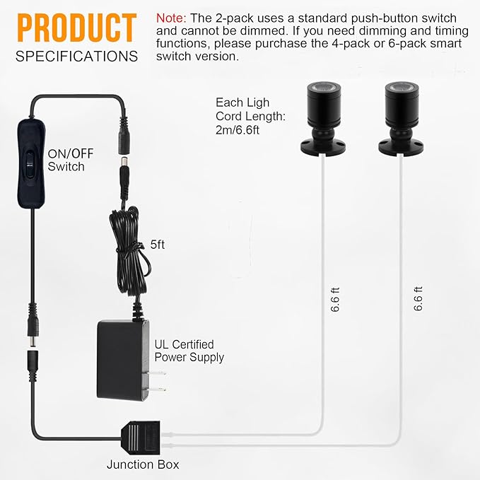 Taysing LED Spot Light Indoor Little Mini Spotlight Accent Lights - Image 6