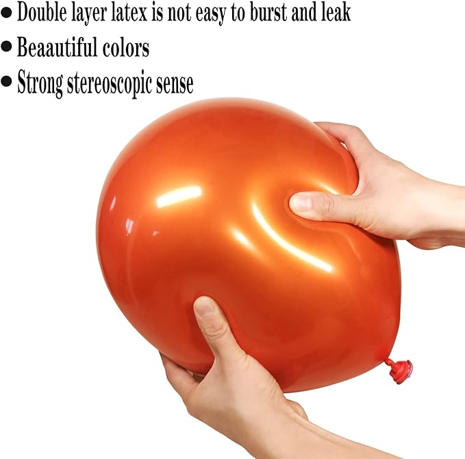 Metallic Orange balloons, double layer orange balloon are more durable - Image 3