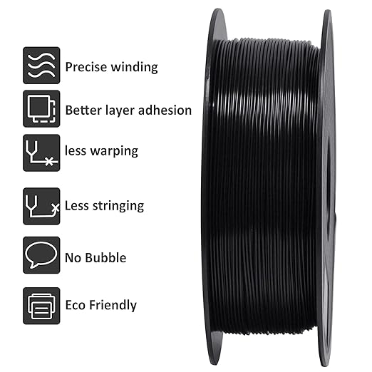 GIANTARM 3D Printer Filament, 1Kg Spool, 1.75mm Dimension Accuracy +/- 0.03mm - Image 2