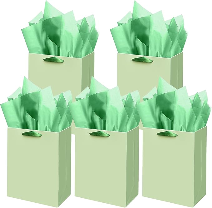 Gcardist Light Green Gift Bags by Gcardist