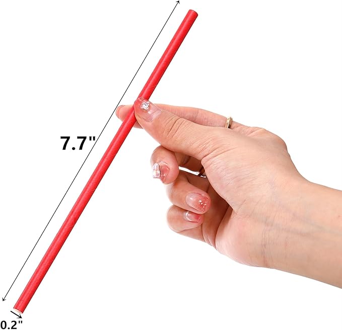 DEAYOU 800 PCS Paper Drinking Straws, Disposable Paper Straws - Image 2