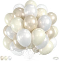 Double Stuffed Pearl Balloons, Two Types Double Stuffed Sand White Balloon by Saxuxu