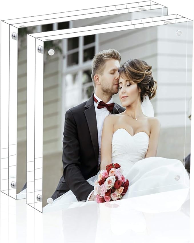 Magicool Premium Acrylic Photo Frame- Magnet Photo Frame -Double Sied Thick by Magicool
