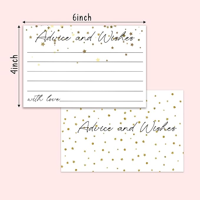 Advice and Wishes Cards, Double-sided Blank Cards - Image 2