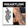 INKARTLINK Tattoo Tech, 2 Sheets Large Semi Permanent Tattoo, Temporary Tattoos by INKARTLINK