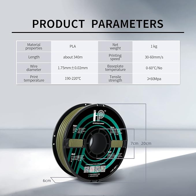 PLA Filament, Matte PLA, 3D Printer Filament, PLA Filament 1.75mm Dimensional - Image 6
