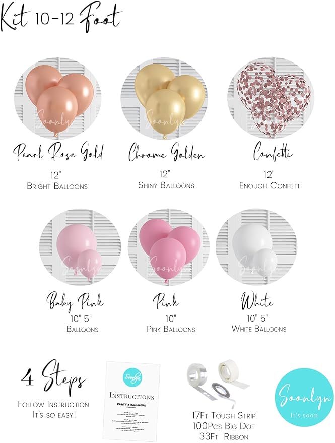 Soonlyn Rose Gold Balloons - Image 7