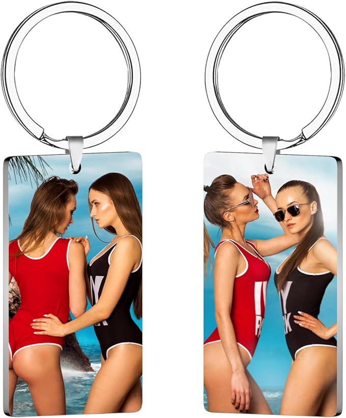 Custom Keychain with Picture, Personalized Keychain with Engraved Photo/Text by MILLUM