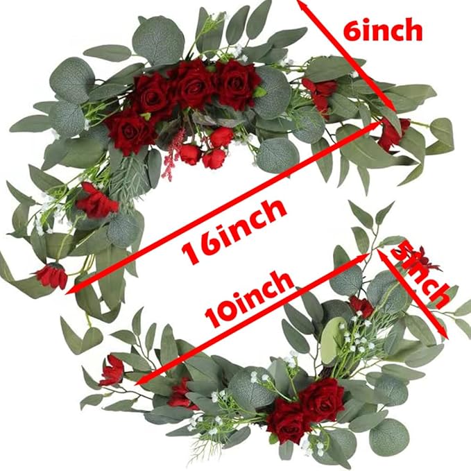 H&W 2pcs Artificial Wedding Arch Flowers - Image 2