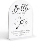 Bubble Send Off Sign for Wedding, Wedding Reception Decorations, Bridal Shower by Sxurt