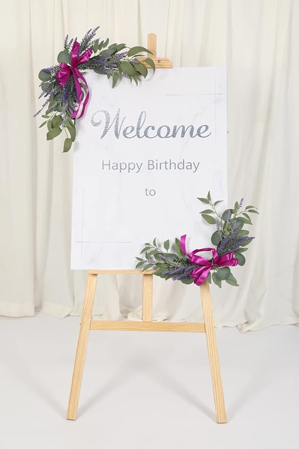 H&W 2pcs Artificial Wedding Arch Flowers - Image 6