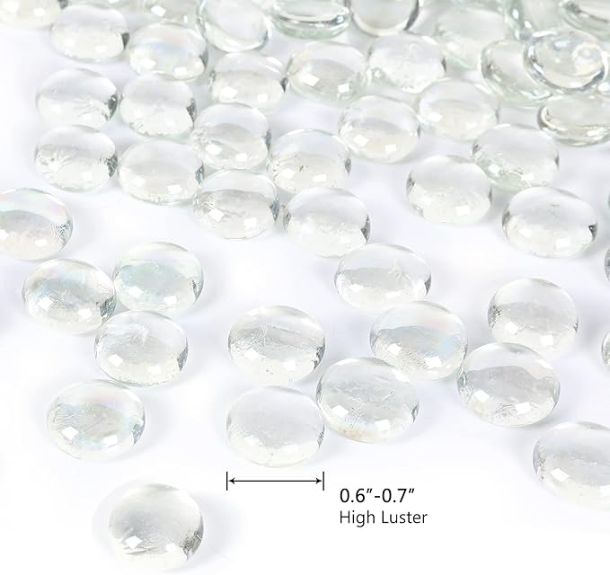 5LB Fire Glass Beads Flat Glass Marbles - Image 3