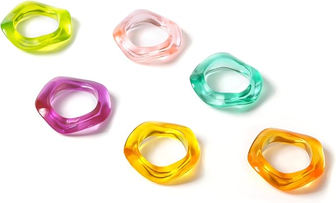 Set of 12 Epoxy Resin Napkin Rings - Image 7