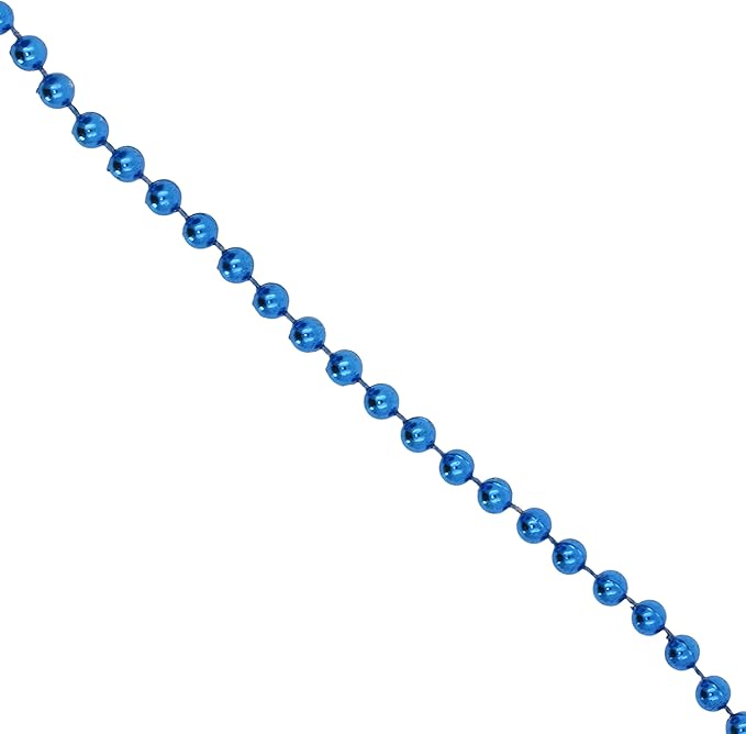 Mandala Crafts 4mm Faux Blue Pearl Beads Roll - Image 2