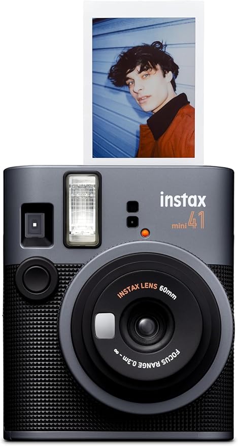 Fujifilm Instax Mini 41 Instant Camera Vintage Black. + Fujifilm Value Pack + - Image 3