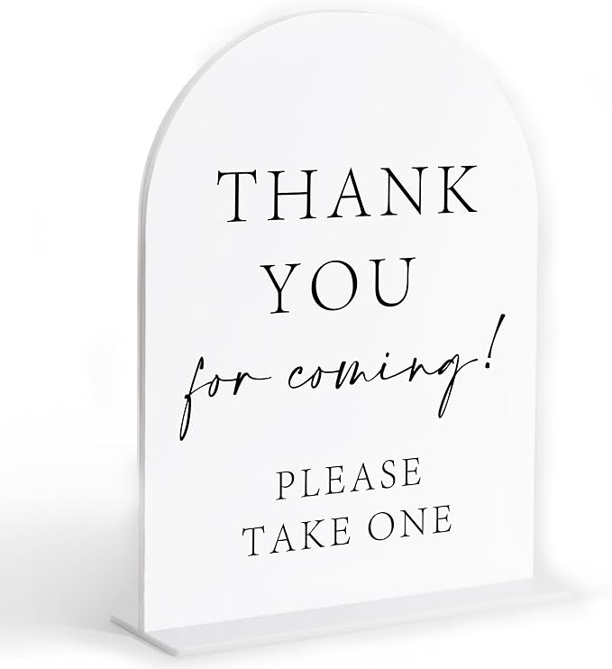Thank You For Coming Please Take One Sign, Wedding Favors for Guests, Bridal by Sxurt