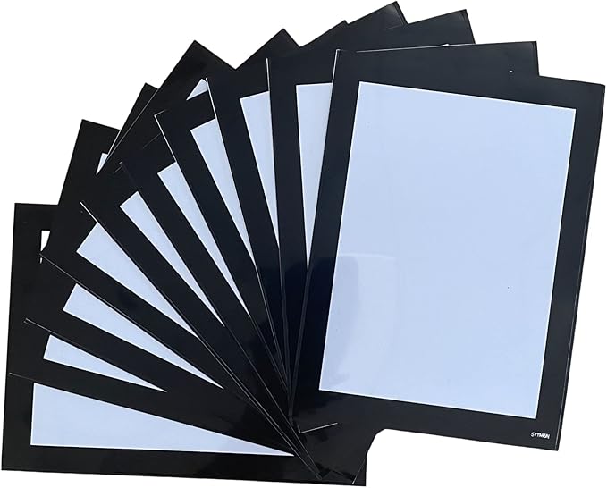 Magnetic Picture Frames with Black Border, Magnet Photo Frame Pockets/Postcard - Image 8