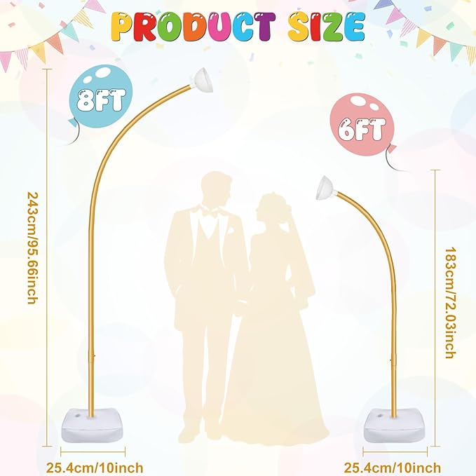 OurWarm Balloon Arch Kit with LED Lights, 9.35FT & 6FT Free Bending Half - Image 2